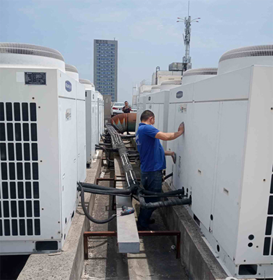 滨海新中央空调制热和不制冷系统维修方法